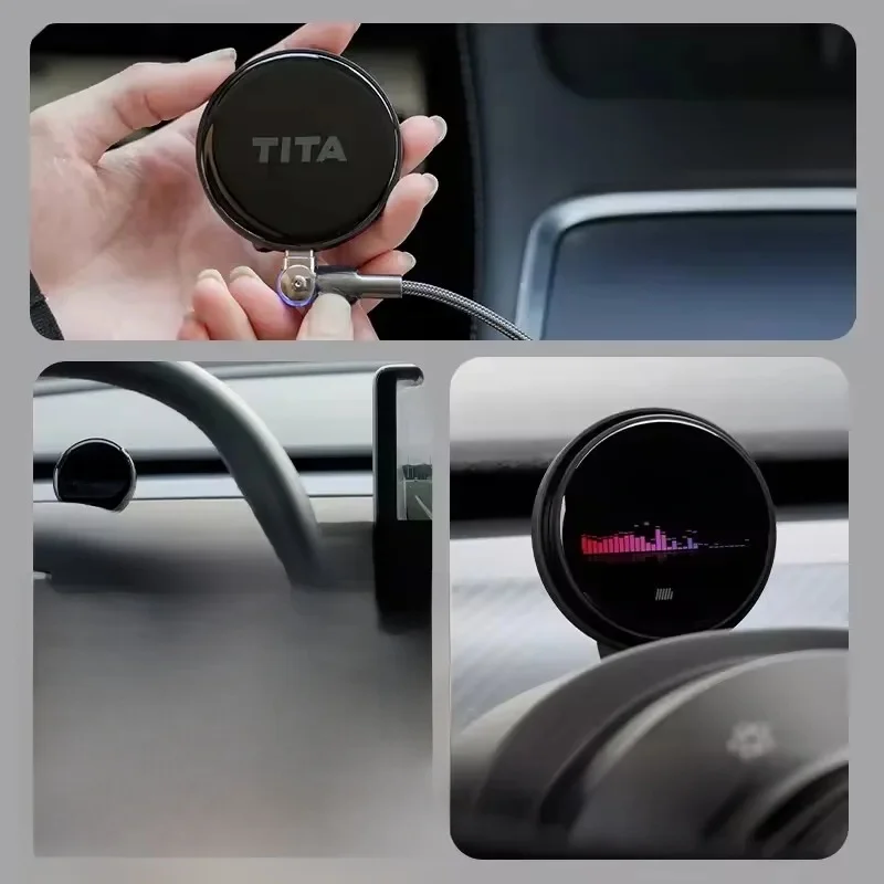 Tita For Tesla Model 3 2021-2025 Mode Y Wireless Cluster Speedometer With Wireless Charger Dashboard HUD Modify Car Accessories
