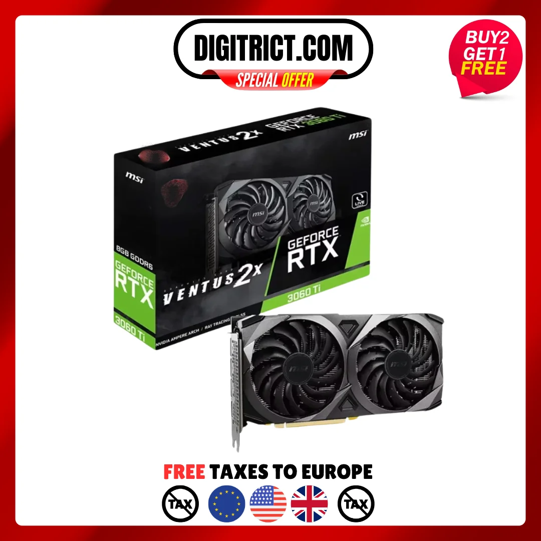 

USED 2024 NVIDIA GeForce RTX 3060 Ti 2X 8G V1 LHR Used Gaming Graphics Card with GDDR6 8GB Memory used for Desktop