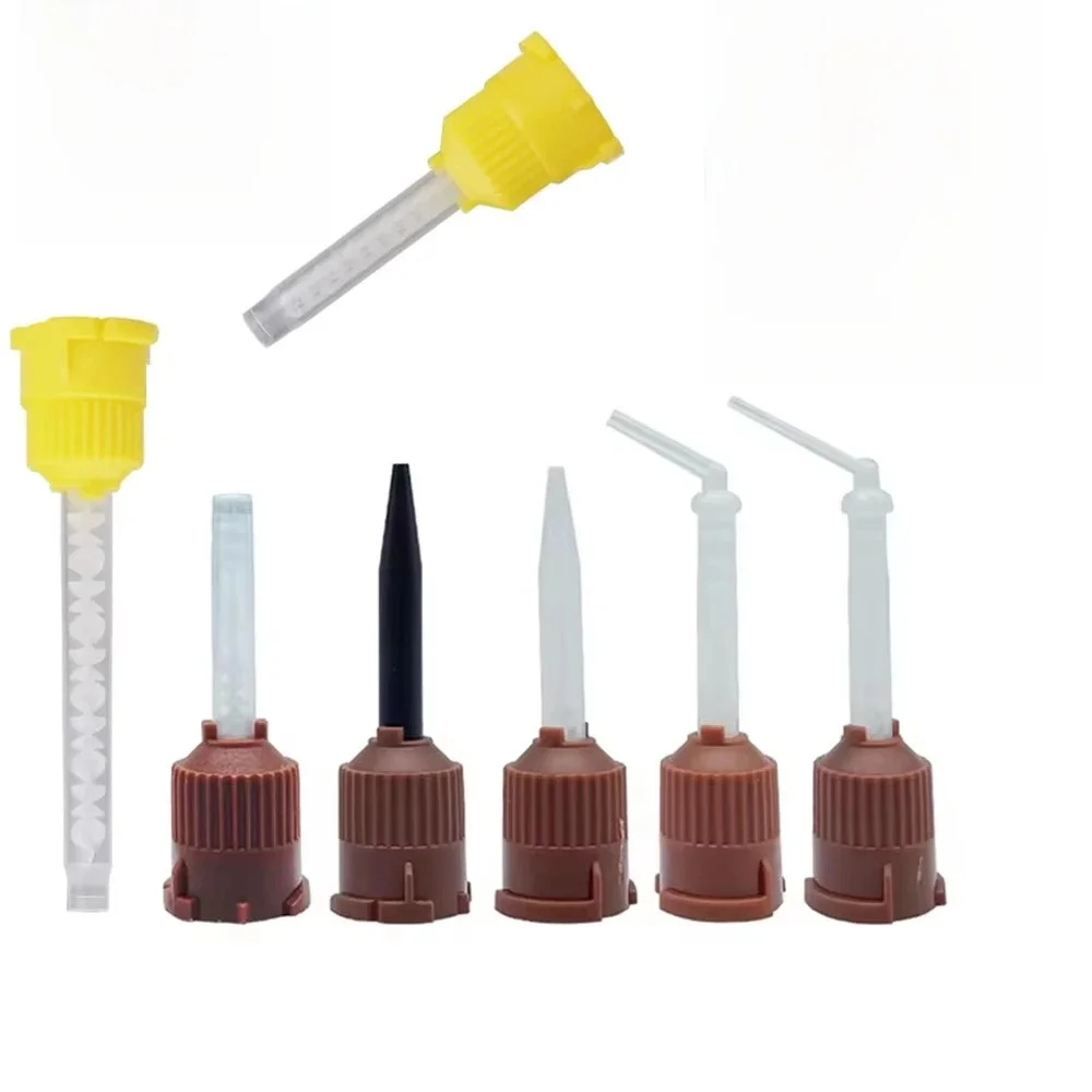 Dental Mischspitzen Abdruckmaterialien Laborröhrchen Mischkopf Einweg-Dosierdüsen aus Silikonkautschuk Zahnmedizin Intraoral