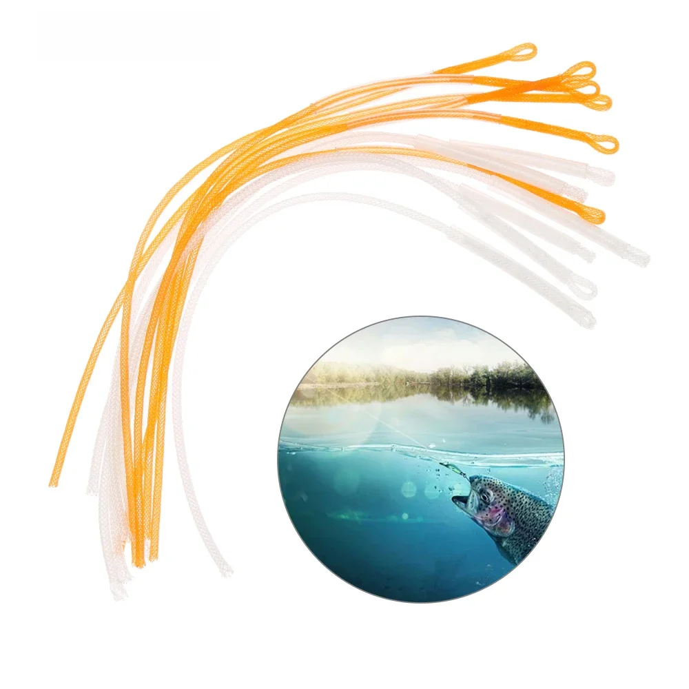 Connecteur de boucle de ligne tressée pour pêche à la mouche, 10 pièces/ensemble, 50LB, 30 LB, 20 LB