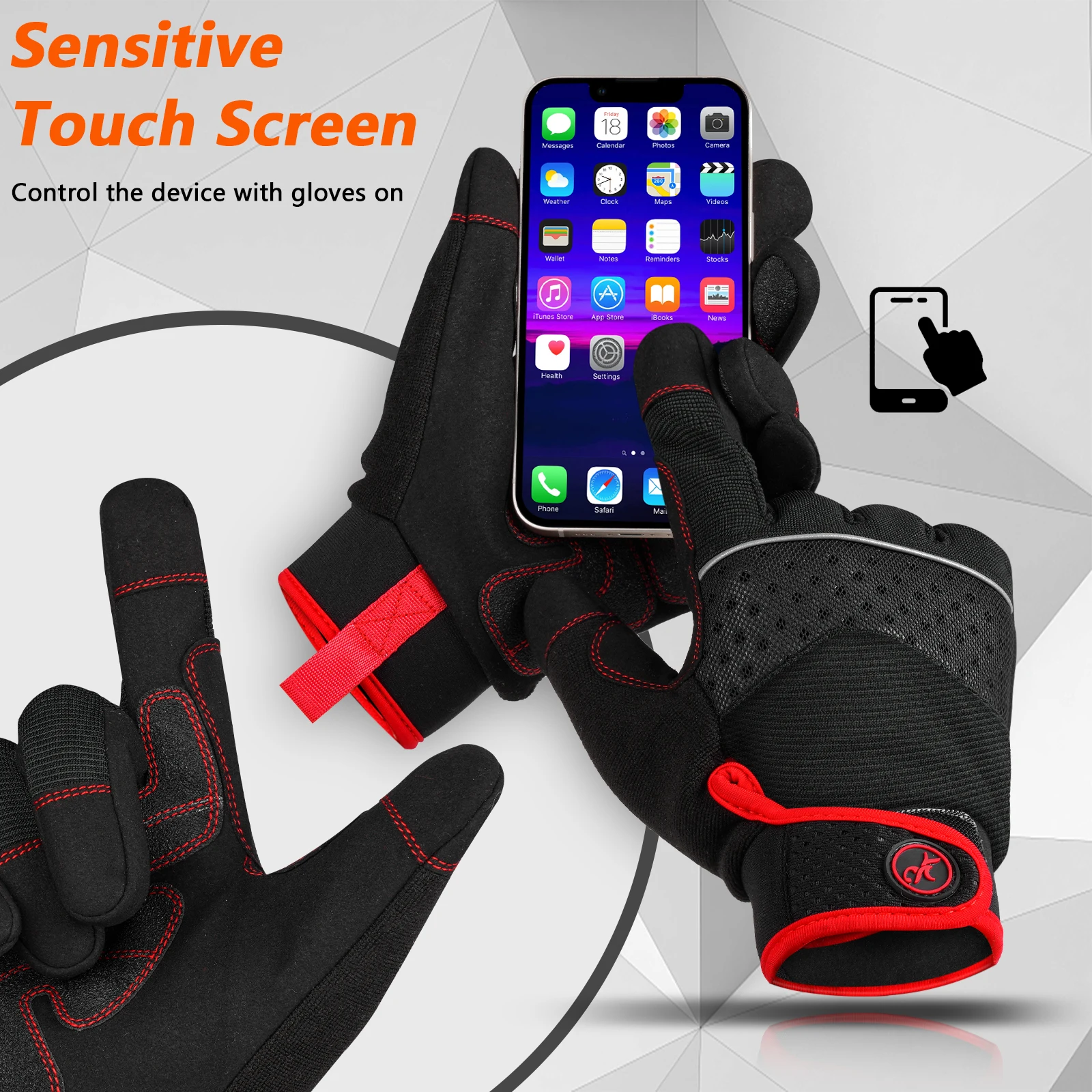 MOREOK Hunting Gloves Full Finger Touchscreen Outdoor Fishing Camping Gloves Durable Garden Work Gloves Machanic Gloves for Men