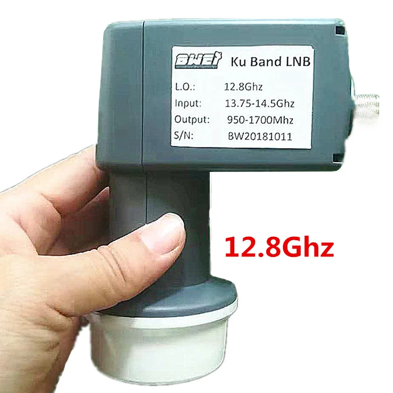 

FTA Universal Ku Band Lnb L.O Frequency 12.8GHz Single Linear Polarized for Offest Dish Antenna High Gian 65dB Low Noise 0.1dB