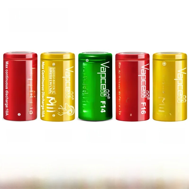 Batterie d'origine Vapcell INR 18350 A11 M11 F14 F16 H16 Max 1600mAh Batteries au Lithium rechargeables à haut débit pour jouets de lampe de poche