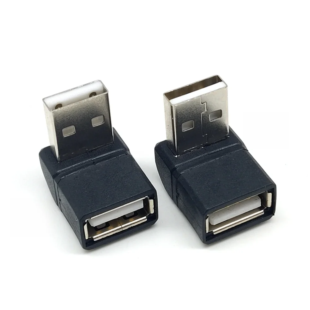 Adaptateur USB 2.0 3.0 90 ° Prise coupleur mâle à femelle, prise à angle gauche et à angle droit