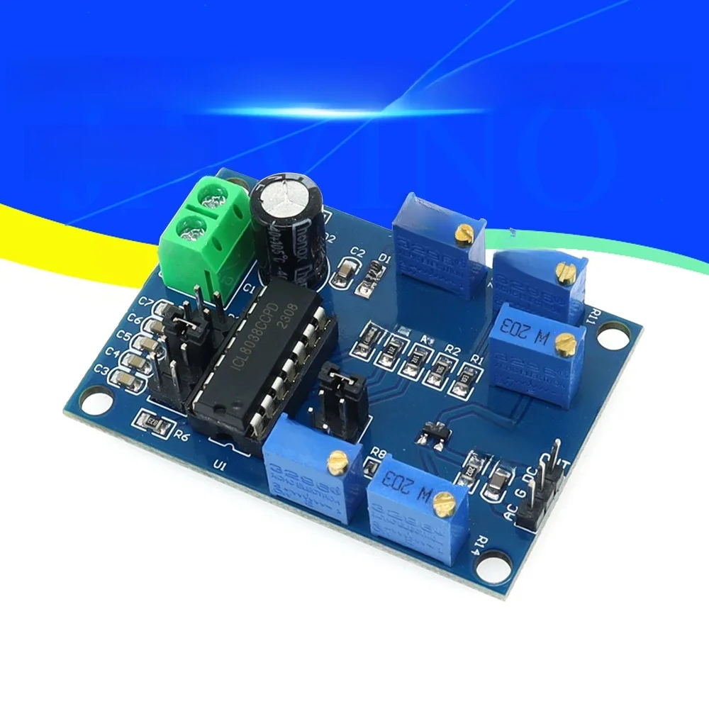 ICL8038 Generator sygnału przebiegów Trójkąt sinusoidalny moduł fali prostokątnej 10 Hz-450 KHz Źródło sygnału średniej i niskiej częstotliwości 12 V do 15 V — zdjęcie 2