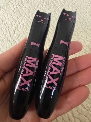 Make Up MAX Volume Curling Mascara Waterproof Thick Lengthening Lash Extention Natural Makeup Eyelashes Black Cat Kitty Cute photo review