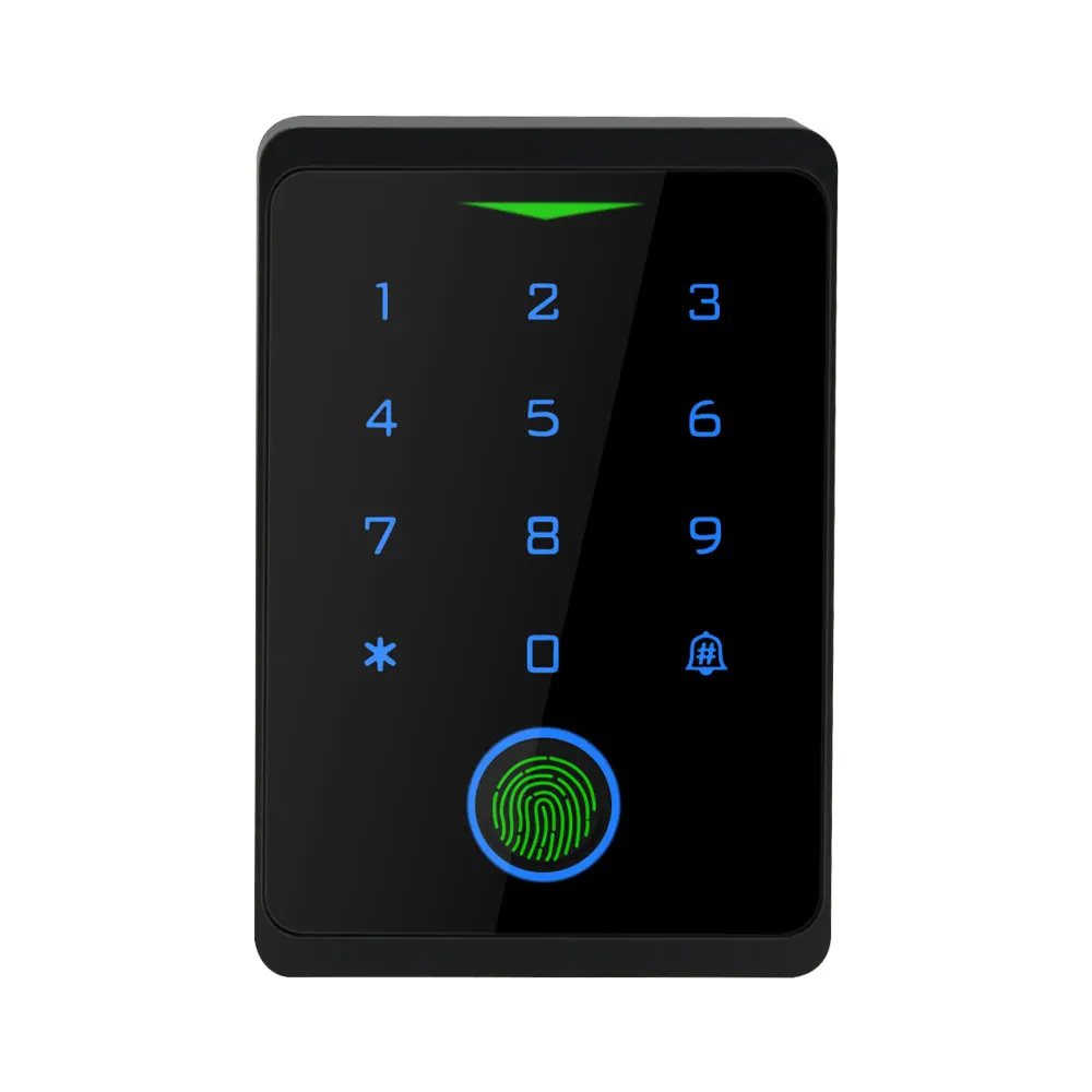 IP66 Waterproof Economic 2.4G Wifi Tuya Backlit Touch RFID Keypad 125kHZ EM Card Reader for Door Lock System Wiegand 26/34 Bits