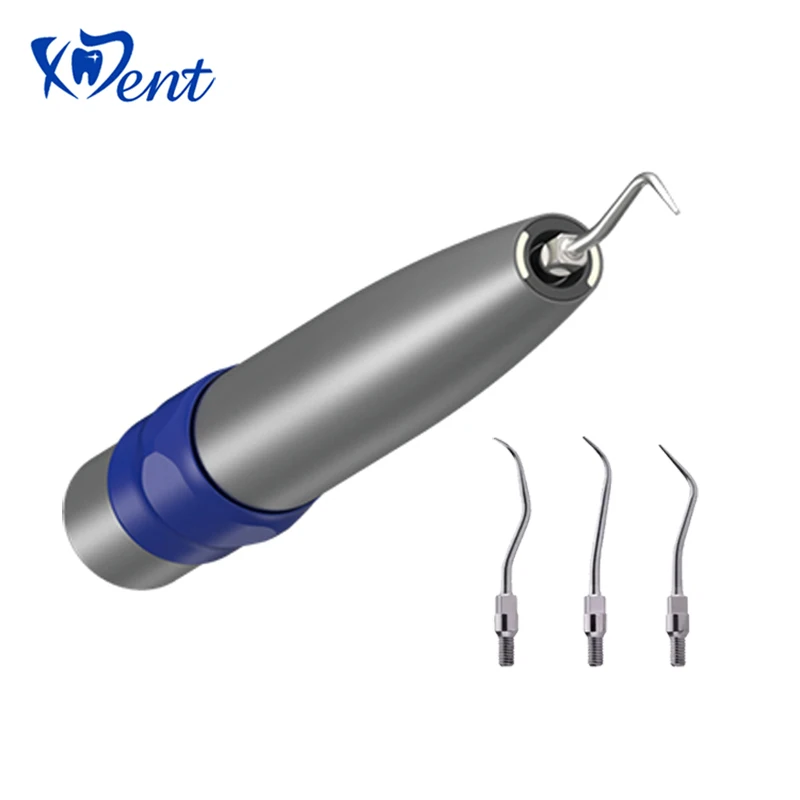 

Dental Sonic S Air Scaler with Optical Fiber Ultrasound Scaler Single Water Spray for Kavo Coupling with 3Pcs Tips