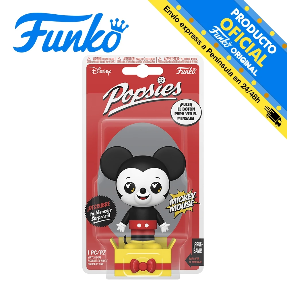 Funko POPsies! Disney - Mickey Mouse (Spanish) 69301,original, toys, boys, girls, gifts, collector, figures, dolls, shop, with box, new, man, woman, official license