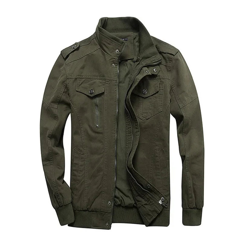 Nowe męskie kurtki wojskowe MA-1 Style kurtki wojskowe męskie ubrania marki męskie Bomber Jeans kurtki Plus rozmiar M-6XL Streetwear bawełna — zdjęcie 2