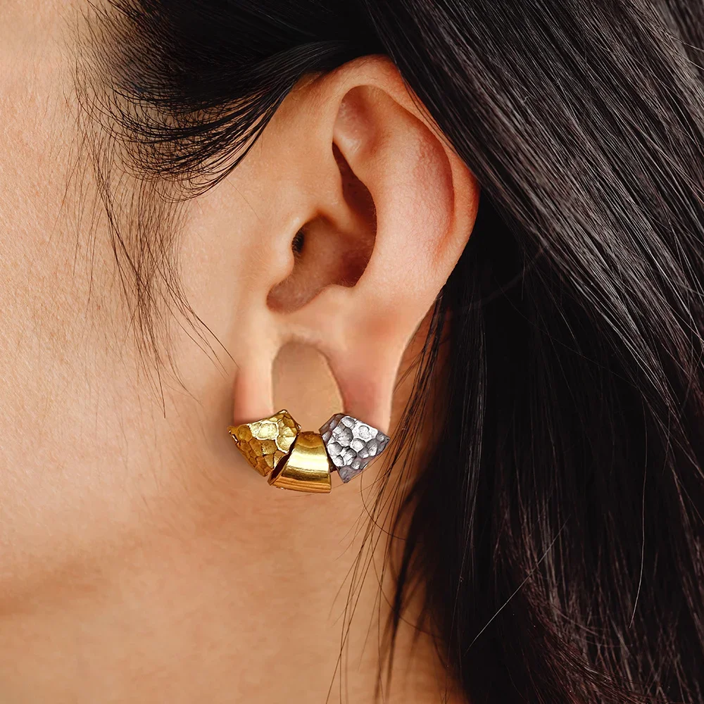 Twolobes 2 pièces 00g manchette fermée jauges d'oreille bouchons Tunnels civière boucles d'oreilles Clip sur Cartilage bijoux de corps quotidiens