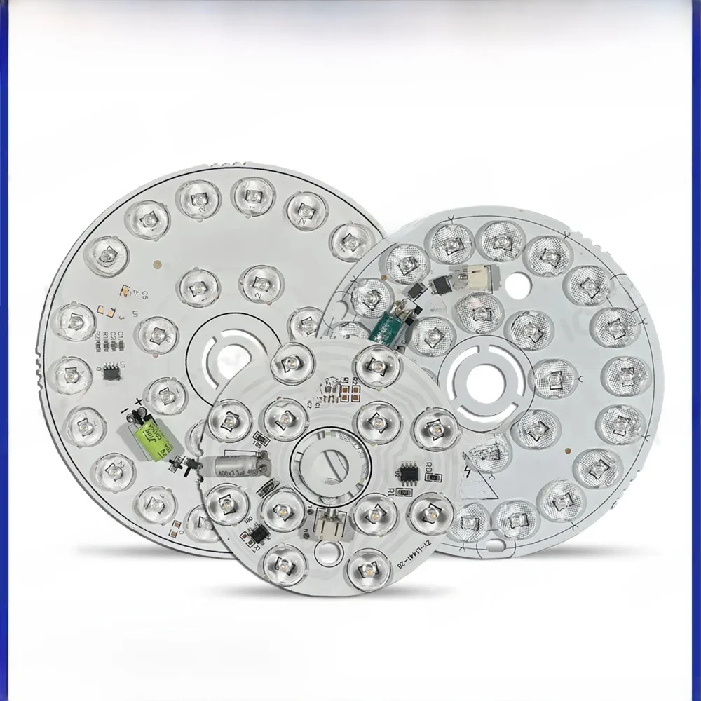 12W 18W 24W 36W LED z panelem obiektywu okrągła łatka świetlna LED okrągły panel sufitowy okrągły panel świetlny AC 220V LED Light 3 kolory — zdjęcie 2