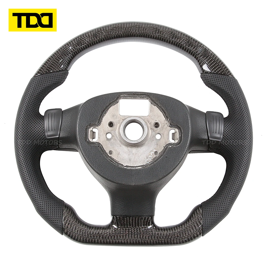 TDD carbon fiber steering wheel core for Volkswagen VW Golf 5 Mk5 GTI R32 Passat R GT B30 JETTA GLI MK6