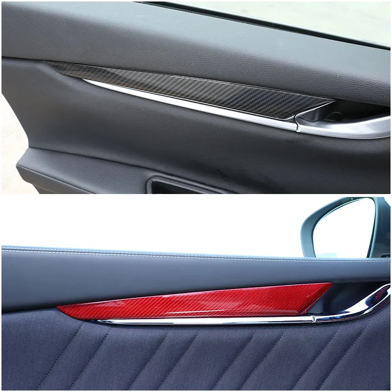 

For Maserati President Ghibli 2014-2022 Real Carbon Fiber Car Interior Door Decorative Panel Trim Cover interior Car Accessories