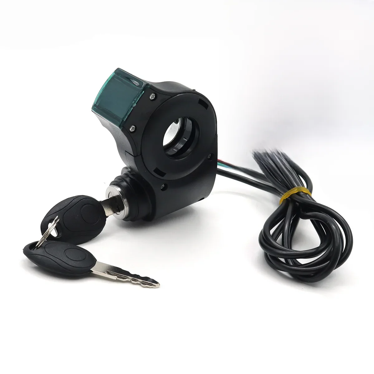 AliExpress NONE Electric Bike Thumb Throttle Voltmeter Digital Battery Voltage Red Screen Power Keys Lock Turning Handlebar E-Bike Key Switch