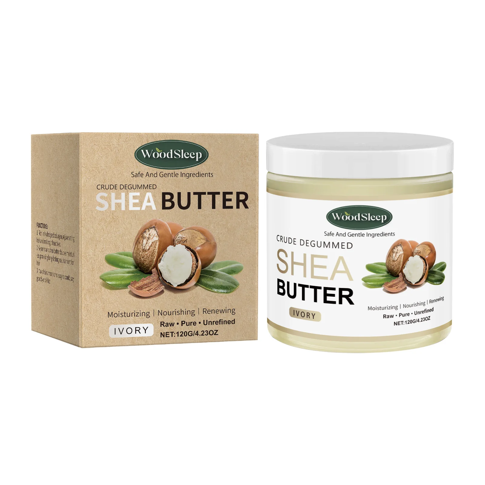 Crude Shea Butter Cream Deep Moisturizing Nourishing Multi Purpose For Extremely Dry Skin Face Hand Body Skin Care Cream