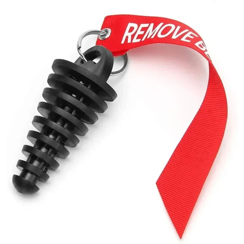 Bouchon de tuyau d'échappement moto Motocross tuyau d'échappement bouchon de purge d'air en caoutchouc bouchon de lavage d'échappement protecteur de tuyau