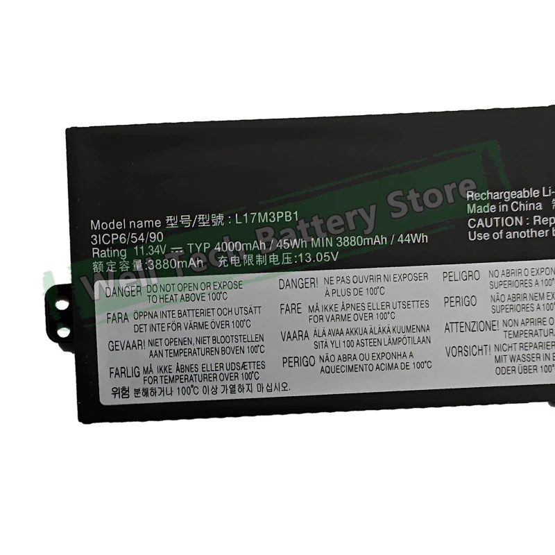 11.34V 45Wh L17M3PB1 L17C3PB0 Laptop Battery for Lenovo IdeaPad 330-15ICH 330-17ICH
