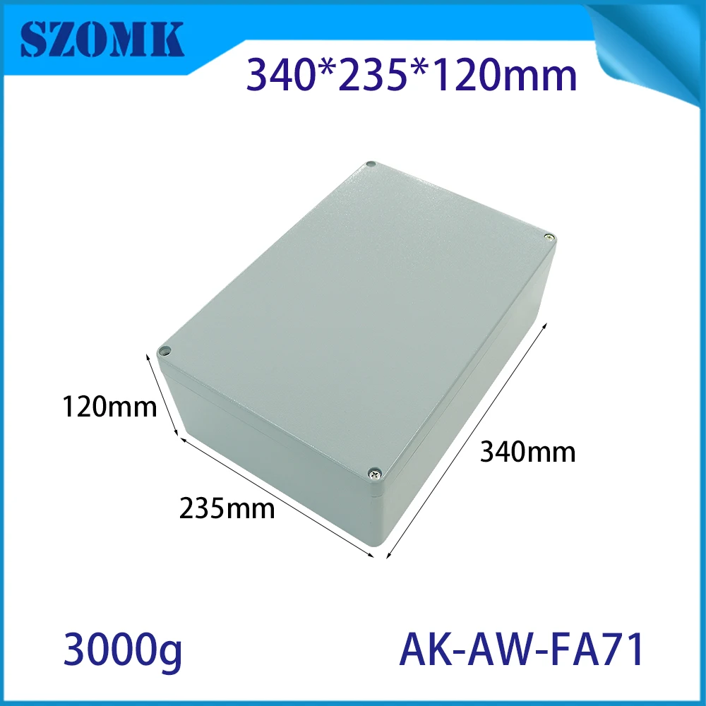 

340x235x120mm Outdoor Waterproof Metal Junction Box Ip65 Anodizing Die Cast Aluminum Power Supply Electrical Junction Box Price