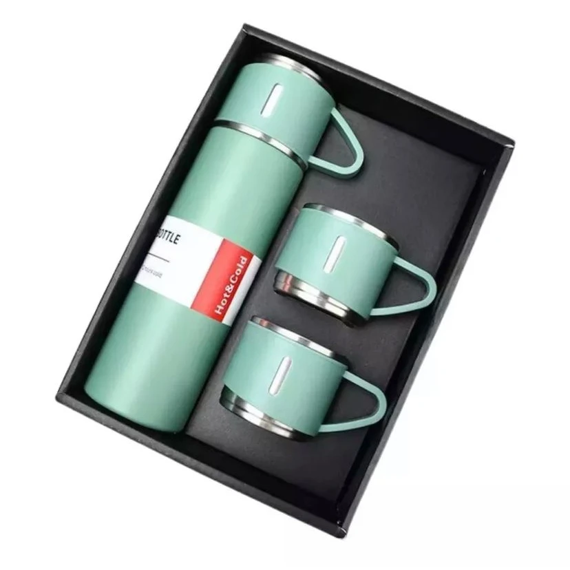 真空フラスコセット,500ml,com 3,garrafa t é rmica