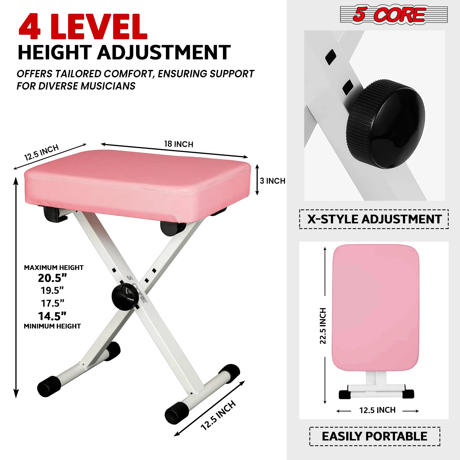 5 Core Keyboard Bench 3