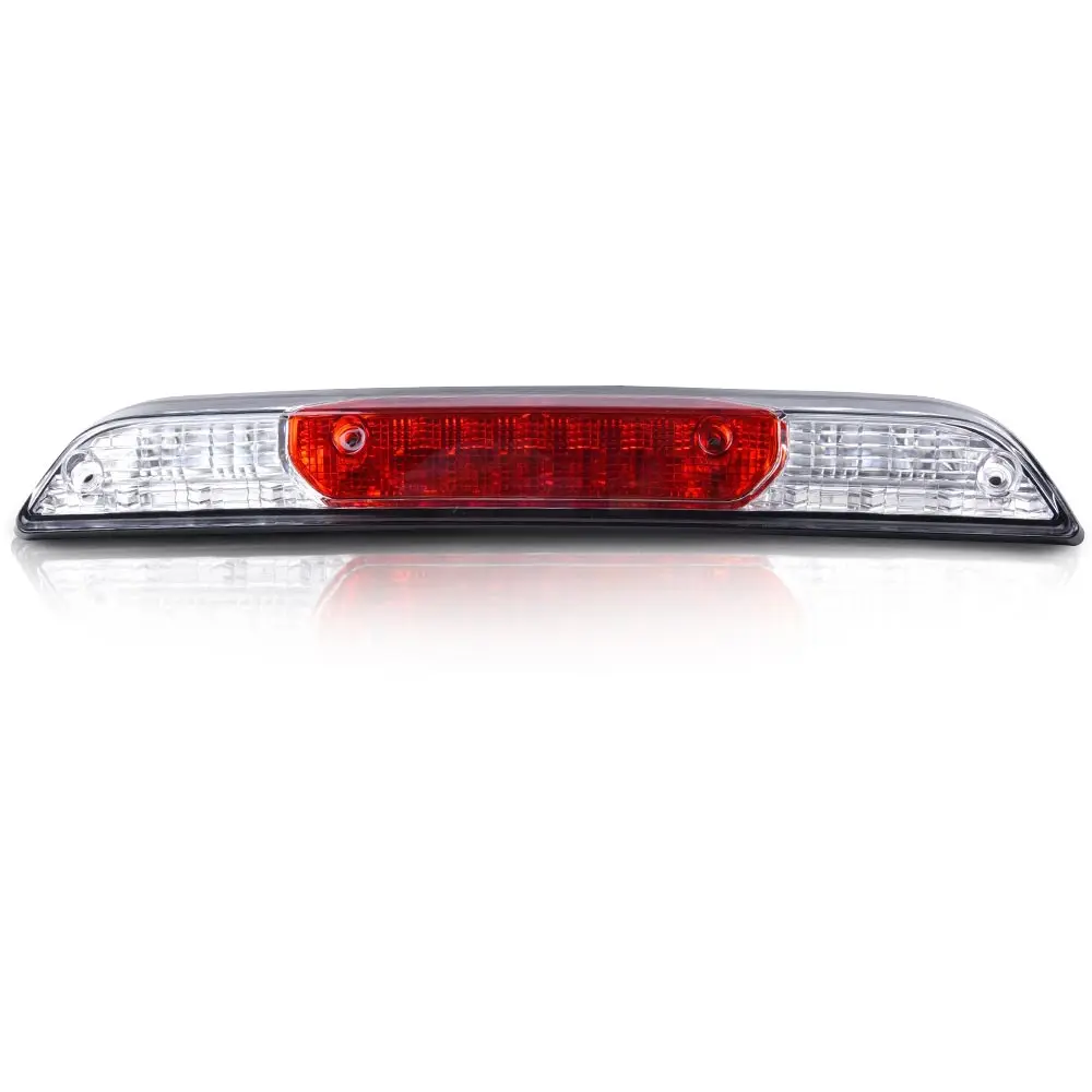 

Led Bar 3Rd Third Brake Light Fit for Ford F150 2015-2019 High Mount Rear Stop Light Cargo Lamp, Chrome Housing Clear & Red Lens