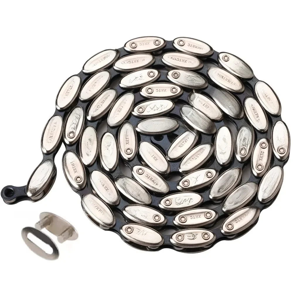 AliExpress NONE Fixed Gear Single Speed Bicycle Chain Quick-link Parts Bicycle Parts Road Bicycle Chain Metal Smooth Vintage Chain Mountain Bike