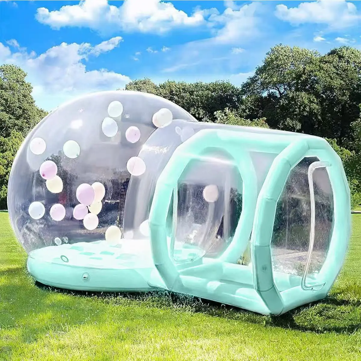 

Outdoor Inflatable Bubble Tent for Kids Transparent PVC Dome with Double Hair Dryer, Suitable for Birthday Parties and Shows