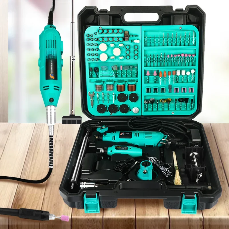 220V/110V Mini narzędzie obrotowe DIY Mini Dremel wiertarka elektryczna Mini młynek wiertarka ręczna szlifierka z akcesoria Dremel — zdjęcie 2