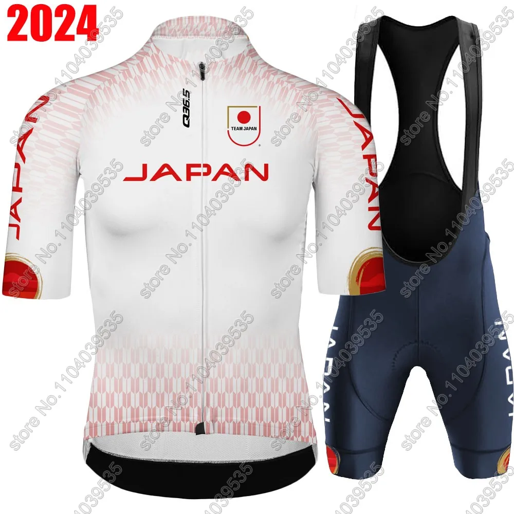 Q36.5 Japan Cycling Jersey 2024 JP Set National Team Mens Cycling Short Sleeve Road Race Bike Shirts Suit Shorts MTB Maillot