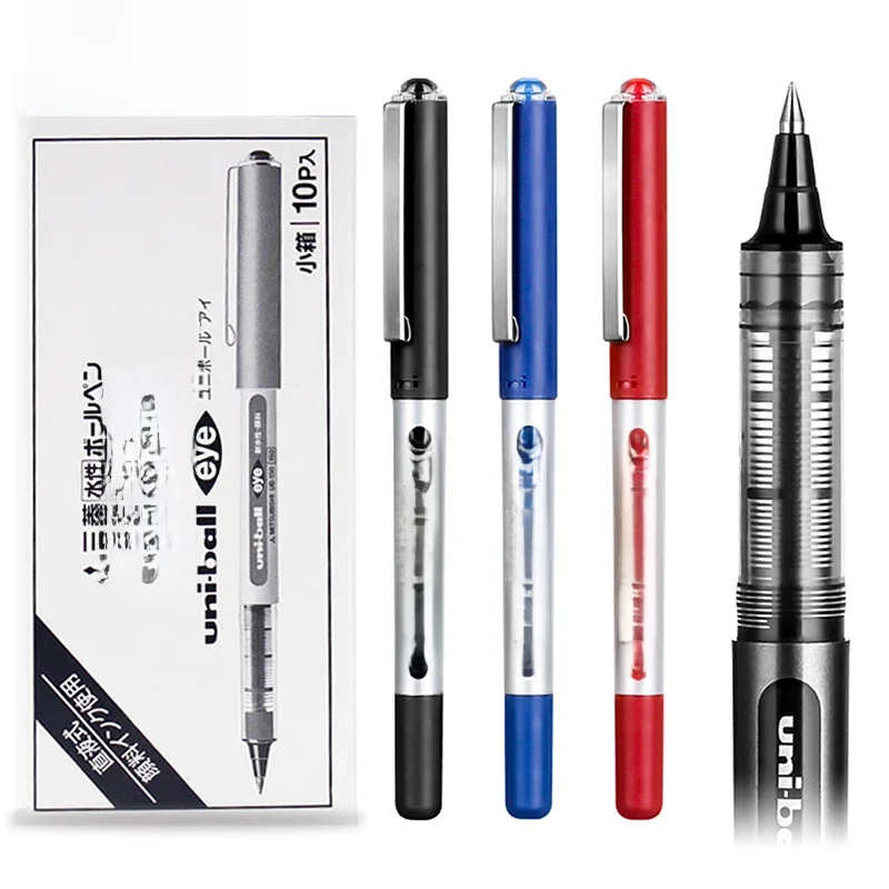 Japoński długopis uni-ball z żelowym wkładem, 0,38/0,5 mm UB-150 Eye Micro Rollerball, o dużej pojemności, na bazie wody, do pisania podpisów — zdjęcie produktu 7