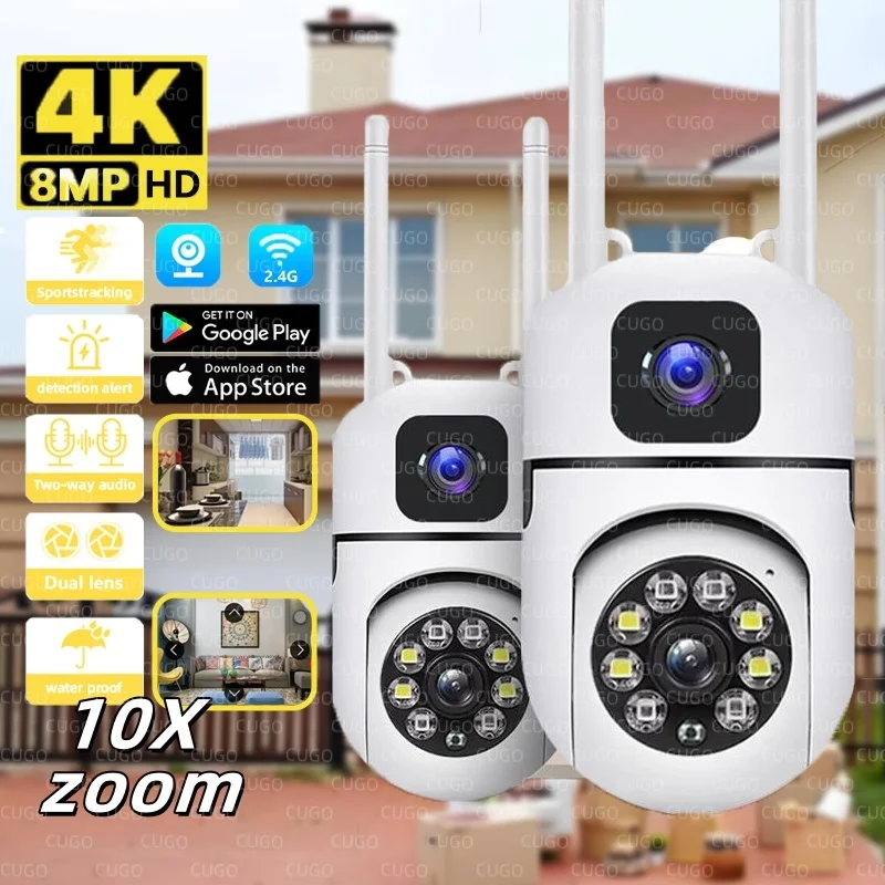 �y�Z�[�����z8MP HD Wifi �J���� �Z�L�����e�B ���C�����X ���O �h�� �f���A�������Y �f���A���X�N���[�� AI �l�Ԓǐ� �J���[�i�C�g�r�W���� �x�r�[���j�^�[