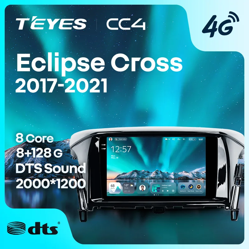 TEYES CC4 For 2017 - 2021 Mitsubishi Eclipse Cross CarPlay Auto 2DIN Car Radio Multimedia Stereo Car headunit Autoradio