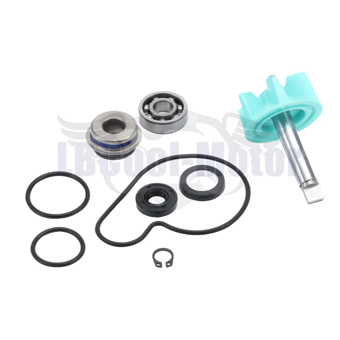 Water Pump Repair Kit For SUZUKI AN250 AN400 1998-2006 1999 2000 2001 2002 2003 2004 2005 Gasket O-ring Seals Set 17400-14F00