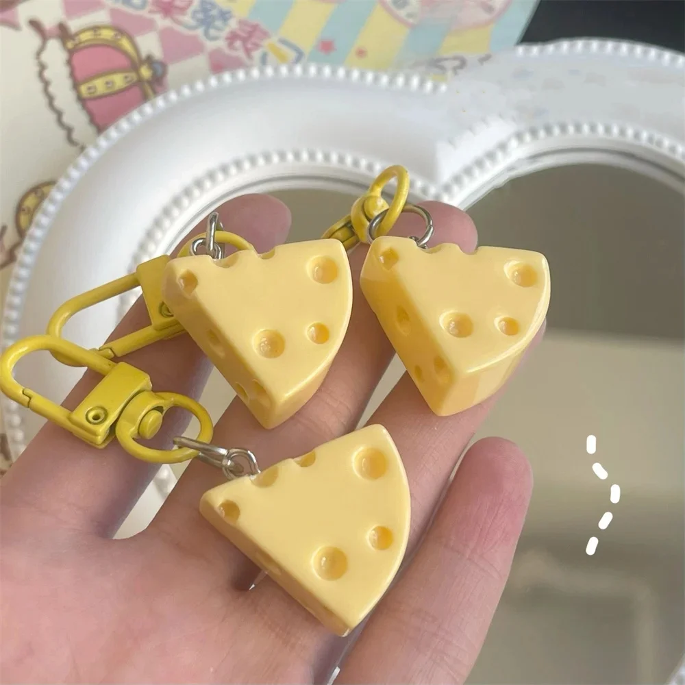 Porte-clés Milk Yellow Cheese nights, jeu alimentaire, porte-clés en résine, bijoux pour étudiants et filles, pendentif cadeau, nouveau