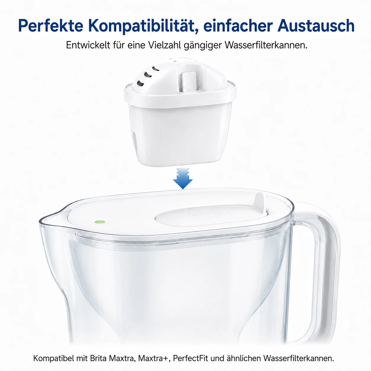 Reimol 12 Stück Wasserfilterkartuschen kompatibel mit Brita Maxtra+ Maxtra Pro All-in-1, Ersatzfilter für Marella Wasserfilterkanne – Detail 3