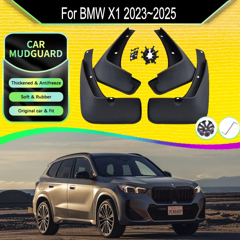 

Car Mudguards Fit For BMW X1 U11 U12 2023 2024 2025 Antifreeze Muds Flaps Mudflaps Splash Guards Wheels Fenders Auto Accessories