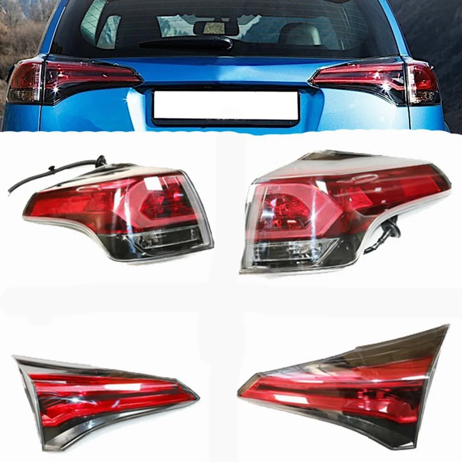 ДЛЯ TOYOTA RAV4 2016, США, левая задняя лампа, внешний/INNER, светодиодные фары OE L 81560-42191/L 81580-42061