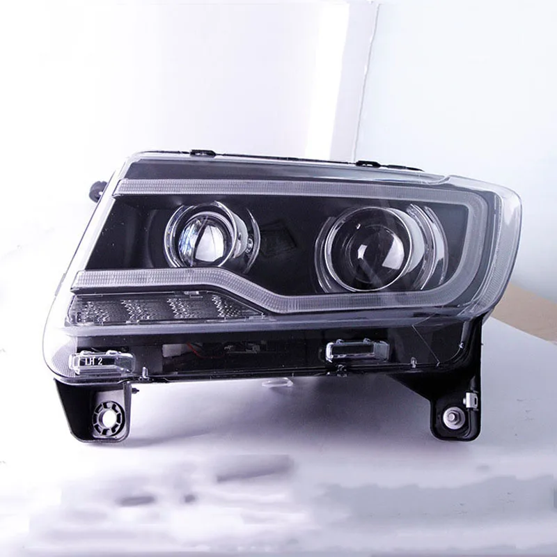Car LED Headlight Assembly For Jeep Compass 2017-2019 DRL Daytime Running Light Streamer Turn Signal Front Lamp
