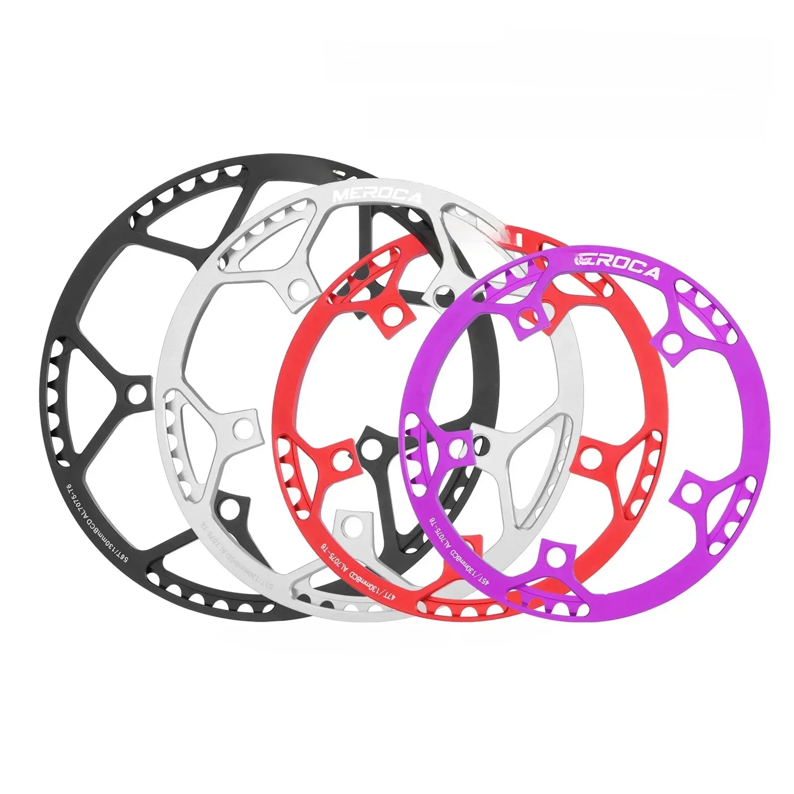 AliExpress MEROCA 130BCD Folding Bicycle Chain Ring With Guard Plate Aluminum Alloy 47/53/56/58T BMX Bicycle Single Chainring