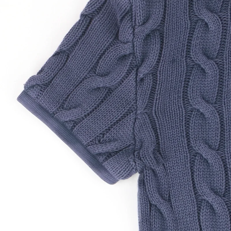 قميص بولو رالف لورين المحبوك للنساء باللون الكحلي 211891579