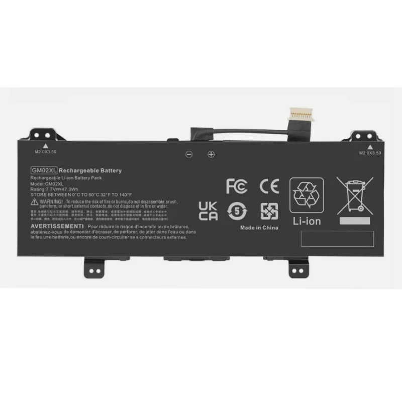 7.7V 47.3Wh New Laptop Battery GM02XL For HP Chromebook 14 G5 Chromebook X360 11 G1/ G6 EE 917679-271 HSTNN-DB7X HSTNN-UB7M