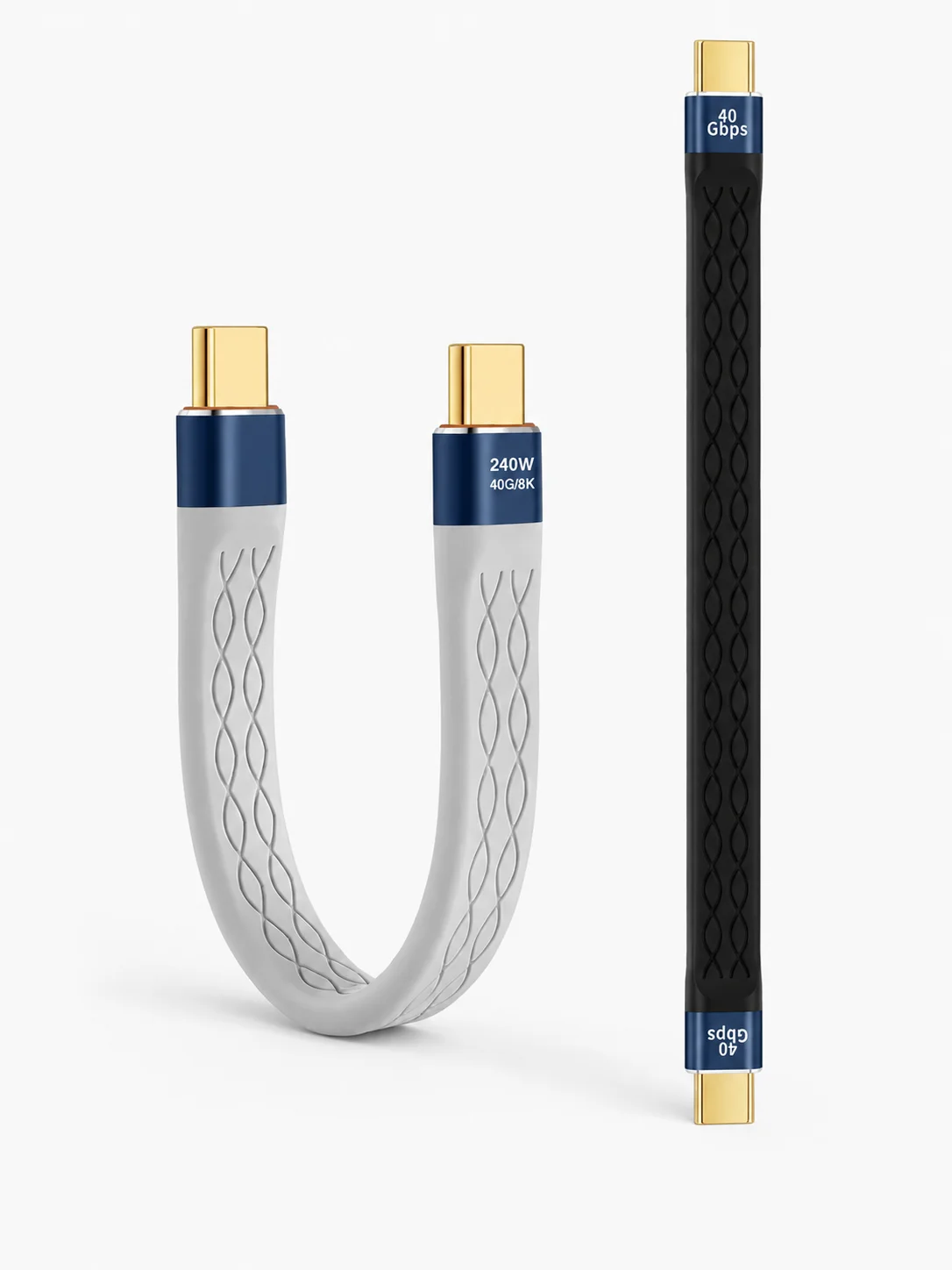 USB4 Kurzes USB-C zu USB-C Kabel 40Gbps Datenübertragung PD 240W Schnellladung 8K 60Hz Typ-C Kabel für Laptop SSD Powerbank