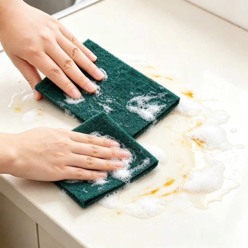 10/20/30 Pcs Scrub Pads Household Kitchen Oil Removal Dishwashing Pot Pads Scratch Free Multipurpose Reusable Cleaning Dishrag