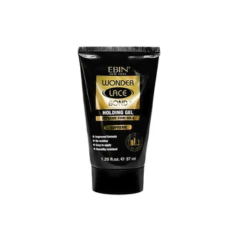 Ebin New York Wonder Lace Bond Holding Gel, Strong Hold, de secagem rápida, ideal para perucas de renda e estilo diário, 1,25 oz, 37ml
