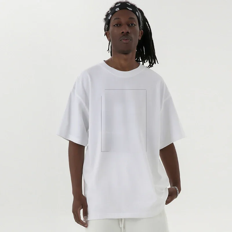 280gsm T-shirts surdimensionnés personnalisés hommes femmes épaule tombante chemise en coton lourd impression personnalisée conception Streetwear T-shirts occasionnels