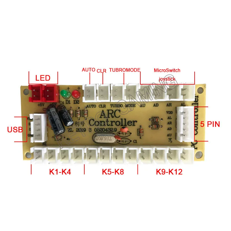 DIY Arcade oyun parçaları PC sıfır gecikme Arcade DIY kiti Mame USB Encoder + Sanwn tip Joystick + Sanwn tipi Push button + kablo demeti