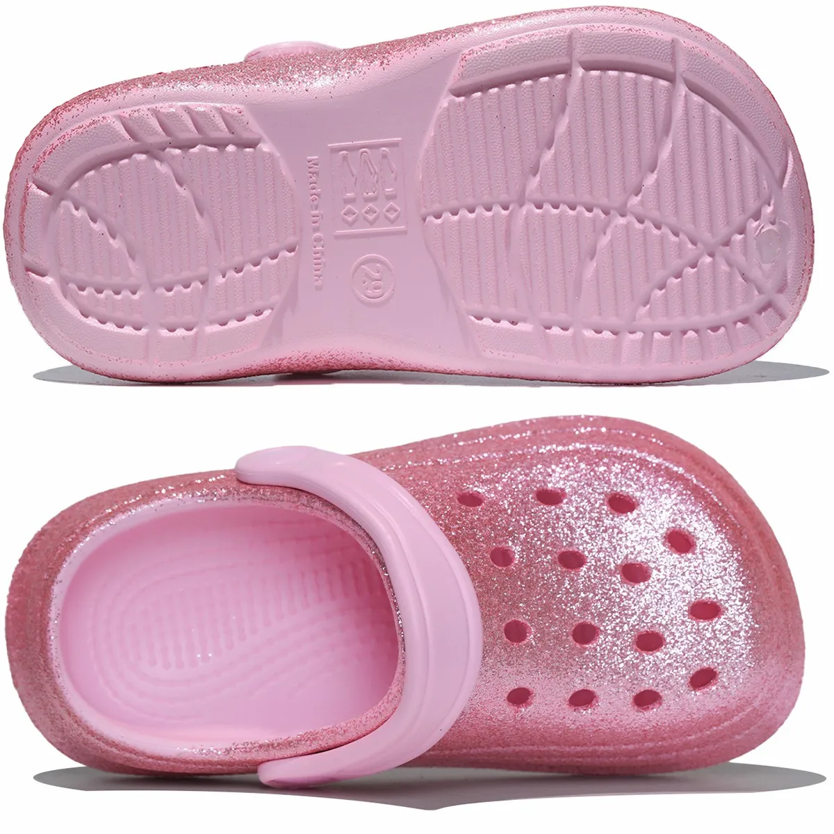 قباقيب أطفال متألقة، قباقيب مريحة وجميلة، خفيفة الوزن وغير قابلة للانزلاق، مناسبة للاستخدام الخارجي والداخلي.