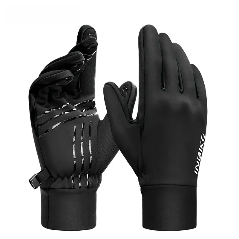 AliExpress INBIKE Winter Fleece Cycling Gloves Warm Biking Glove for Riding for Men Women Bicycle Gloves Waterproof Touchscreen Accessori