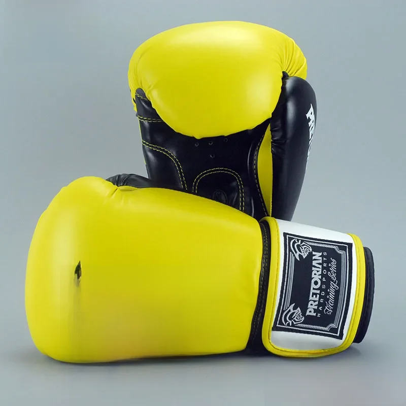 PU skórzane rękawice bokserskie dla mężczyzn i kobiet, PRETORIAN TIWNS MUAY THAI, pudełko treningowe, 5 kolorów, 10-16 oz — zdjęcie 2